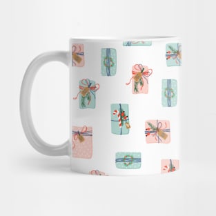 Christmas gift boxes pattern Mug